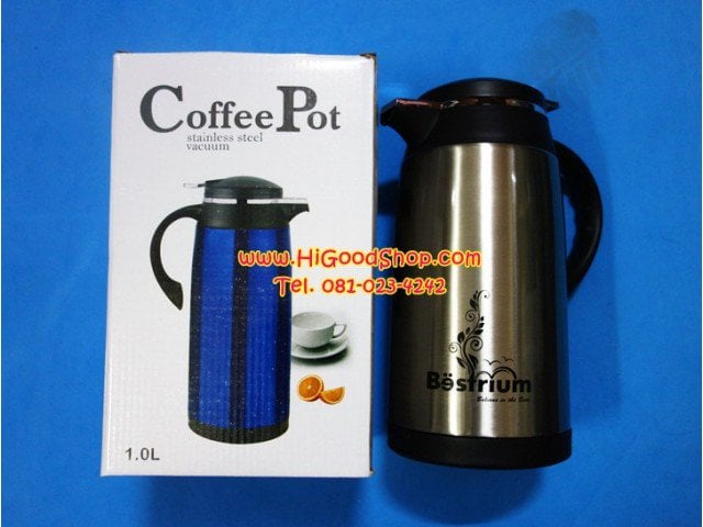 กาน้ำร้อน กาน้ำเก็บความร้อนเย็น (Stainless Steel Coffee Pot ขนาด 1000ml)