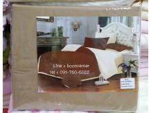 ชุดผ้าปูที่นอน สีทูโทน ขนาด 6ฟุต 5ชิ้น รูปที่ 3