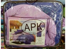 เซทผ้าปูที่นอนและผ้าห่มนวม สีพื้น 6ฟุต 5ชิ้น รูปที่ 3