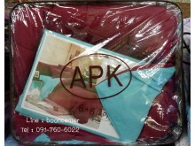 เซทผ้าปูที่นอนและผ้าห่มนวม สีพื้น 6ฟุต 5ชิ้น รูปที่ 2