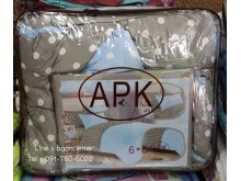 เซทผ้าปูที่นอนและผ้าห่มนวม ลายจุด 6ฟุต 5ชิ้น รูปที่ 6