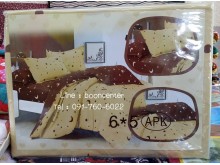 ผ้าปูที่นอน ลายจุด 6ฟุต 5ชิ้น รูปที่ 3