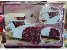 ผ้าปูที่นอน ลายจุด 6ฟุต 5ชิ้น รูปที่ 6