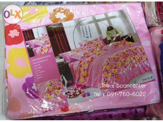 ผ้าปูที่นอน ลายดอก 6ฟุต 5ชิ้น ลายสวยทุกลาย