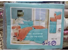 เซตผ้าปูที่นอนสีพื้น 5ฟุต 5ชิ้น ผ้าเนื้อดี นิ่มมาก รูปที่ 5