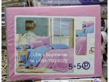 เซตผ้าปูที่นอนสีพื้น 5ฟุต 5ชิ้น ผ้าเนื้อดี นิ่มมาก รูปที่ 3