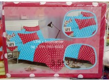 ผ้าปูที่นอน ลายจุด ขนาด 3.5ฟุต 3ชิ้น รูปที่ 5