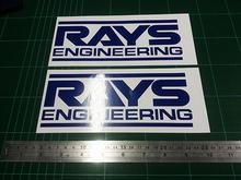 ขายสติ๊กเกอร์แต่งรถ Rays Engineering สีน้ำเงิน รูปที่ 1