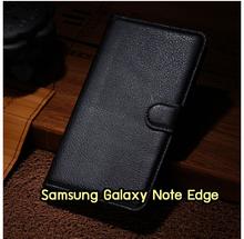 M1300-09 เคสฝาพับ Samsung Galaxy Note Edge สีเขียว รูปที่ 4