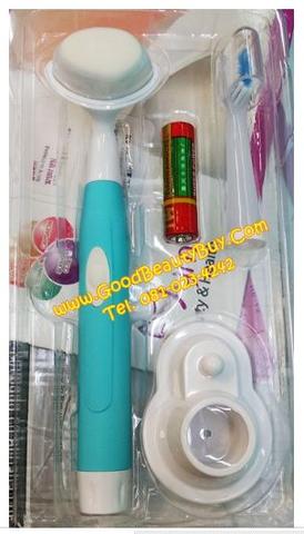 แปรงสีฟัน แปรงนวดหน้าไฟฟ้าแบบสั่น ใช้ถ่าน AA High Frequency cleaner toothbrush