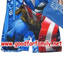 ชุดว่ายน้ำเด็ก Body Suit แขนสั้น Avenger Captain America สีน้ำเงิน บอดี้สูท อเวนเจอร์ กัปตันอเมริกา หมวกว่ายน้ำ เสื้อผ้าเด็ก รหัส swmave007 รูปที่ 5