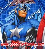 ชุดว่ายน้ำเด็ก Body Suit แขนสั้น Avenger Captain America สีน้ำเงิน บอดี้สูท อเวนเจอร์ กัปตันอเมริกา หมวกว่ายน้ำ เสื้อผ้าเด็ก รหัส swmave007 รูปที่ 7