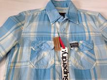 SALE BRAND NEW SUPERDRY MEN'S BLUE SHIRTS SIZE M รูปที่ 1