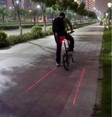 ไฟท้ายจักรยาน ไฟเลเซอร์สร้างเลนจักรยานส่วนตัว 2 in 1 ไฟท้าย LED ไฟสร้างเลนจักรยานส่วนตัว รูปที่ 4