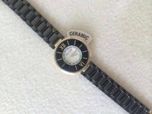 Anne Klein Women's Swarovski Crystal Accented Black Ceramic Bracelet Watch รูปที่ 5