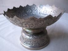 (966) พานเงินเก่าสภาพสวย รูปที่ 2