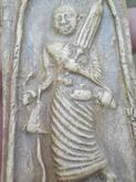 1267-พระสิวลีโชคลาภ เนื้อผงเก่าฝังพลอย องค์ใหญ่ รูปที่ 8