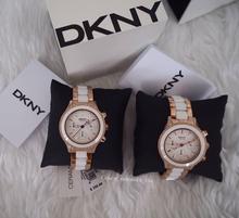 DKNY Brooklyn White Dial Chronograph Steel and Ceramic Ladies Watch รูปที่ 1
