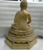 พระบูชา พระอังคีรัสสะ วัดป่าธัมมรตาราม อ.ชุมแพ  ขอนแก่น หล่อหนาเนื้อทองผสม เปียกทอง รูปที่ 2