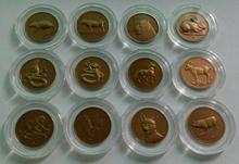 เหรียญที่ระลึก 12 ปีนักษัตรไทย 2539-2550 ทองแดงพ่นทราย รูปที่ 1