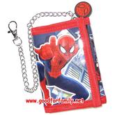 กระเป๋าสตางค์ Spiderman สีแดง มีโซ่ สไปเดอร์แมน กระเป๋าตัง กระเป๋าเด็ก กระเป๋าเงิน การ์ตูน ลิขสิทธิ์ รหัส bckntespi017 รูปที่ 1