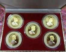 เหรียญในหลวงเบญจภาคี เนื้อ 3 กษัตริย์ ครบชุด พร้อมกล่องเดิมๆ ปี พ.ศ 2540 รูปที่ 1