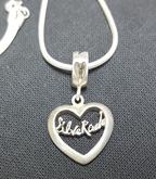 (4325) สร้อยคอเงินเเท้ ตอก 925 พร้อมจี้เงินรูปหัวใจ รูปที่ 3