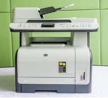 Printer HP Color LaserJet CM1312nfi mfp มือสอง สำหรับปริ้น สี, ขาว-ดำ ถ่ายเอกสาร สแกน รับ-ส่งแฟกซ์ มีหมึกให้พร้อมใช้ ส่งฟรี รับประกัน 3 เดือ รูปที่ 3