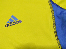 ส่งฟรี เสื้อกีฬา adidas CLIMALITE (อก 40") ไซส์ L JASPO สีเขียวมะนาวแถบสีฟ้า สกรีนแน่น สภาพสวยใหม่ ใส่วิ่ง รูปที่ 3