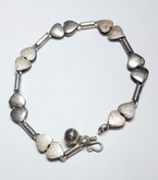 (4460) สร้อยข้อมือเงินเก่า รูปหัวใจ รูปที่ 3