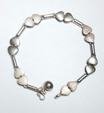 (4460) สร้อยข้อมือเงินเก่า รูปหัวใจ รูปที่ 2