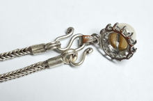 (4488) สร้อยคอเงินเเท้ลายสี่เสาพร้อมจี้ไข่มุกน้ำจืดเเท้ รูปที่ 2