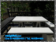 โต๊ะหินขัด โต๊ะหินอ่อน โต๊ะสวยๆ โต๊ะสวยงาม โต๊ะปูน โต๊ะหิน โต๊ะนั่งเล่น โต๊ะสนาม โต๊ะไม้ รับจัดสวน รับตกแต่งสวน รูปที่ 9