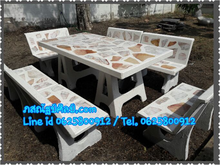 โต๊ะพนักพิง โต๊ะหินอ่อนพนักพิง โต๊ะหินขัดพนักพิง โรงงานผลิตโต๊ะหินอ่อน โรงงานผลิตโต๊ะหินขัด โต๊ะสวยๆ โต๊ะสวยงาม โต๊ะสนาม รูปที่ 8