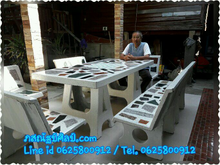 โต๊ะพนักพิง โต๊ะหินอ่อนพนักพิง โต๊ะหินอ่อน ขายโต๊ะหินอ่อน โต๊ะ โรงงานผลิตโต๊ะหินอ่อน โต๊ะหินอ่อนราคาถูก โต๊ะสวยงาม โต๊ะสวยๆ โต๊ะปูน รูปที่ 4