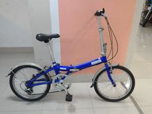 จักรยานพับ DAHON Metro D6 เฟรมอลูสีน้ำเงิน สภาพดี สีสวย  เกียร์ชิมาโน 6 สปีด วงล้อ 20 นี้ว มือสอง จากญี่ปุ่น ราคา 8500 ขาย 7900 เปิดขายทุกวั รูปที่ 3