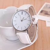 QUARTZ นาฬิกาข้อมือ นาฬิกาข้อมือแฟชั่น สายหนัง นาฬิกาผู้ชาย ผู้หญิง วัยรุ่น ทันสมัย ราคาถูก (Blue) รูปที่ 6