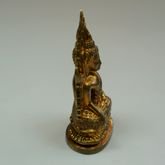พระพุทธชินราช รุ่นอินโดจีน ปี 2485 เนื้อทองเหลือง พิมพ์สังฆาฏิยาว (ตอกโค๊ดตราธรรมจักรและโค๊ดดอกเลาใต้ฐาน) วัดสุทัศน์เทพวราราม กทม. รูปที่ 3