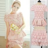 Used Snidel Pink Lace Set Size M รูปที่ 8