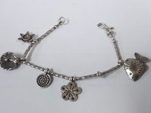 (2512) สร้อยข้อมือเงินเเท้ร้อยเม็ดเงินงานสวย รูปที่ 6