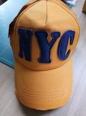 หมวกเบสบอลปักตัวอักษร NYC สีเหลือง รูปที่ 4