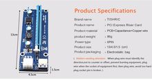 PCI Express Riser Card 1x to 16x USB 3.0 Data Cable 2017 รูปที่ 6
