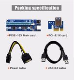 PCI Express Riser Card 1x to 16x USB 3.0 Data Cable 2017 รูปที่ 5