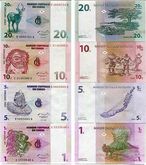 ธนบัตรต่างประเทศ สาธารณรัฐคองโก 1 5 10 20 เซ็นติไทม ชุด4ใบ UNC รูปที่ 1