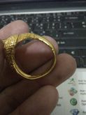 แหวนพญานาค ชุบทองคำแท้ ฝังพลอยแดง รูปที่ 1