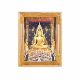 รูปติดผนัง                 Nanapan Shop กรอบรูปไม้สัก พระพุทธชินราช ขนาด 15 x 20 นิ้ว(Gold) รูปที่ 3