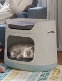 ที่นอนสำหรับหมาแมว สีน้ำตาลครีม สามารถเป็นกรงหิ้วไปไหนมาไหนได้ 3in1 ส่งฟรีให้ รูปที่ 5
