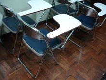 เก้าอี้เรียนมีโต๊ะในตัว สำหรับเรียน หรือสอนพิเศษ รูปที่ 2