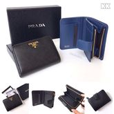 ★ NeW ★ Prada Saffiano Compact Mini Wallet รูปที่ 1
