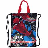 กระเป๋าเชือกรูด Spiderman สีดำ สไปเดอร์แมน กระเป๋าสะพาย รหัส bckswmspi010 รูปที่ 1